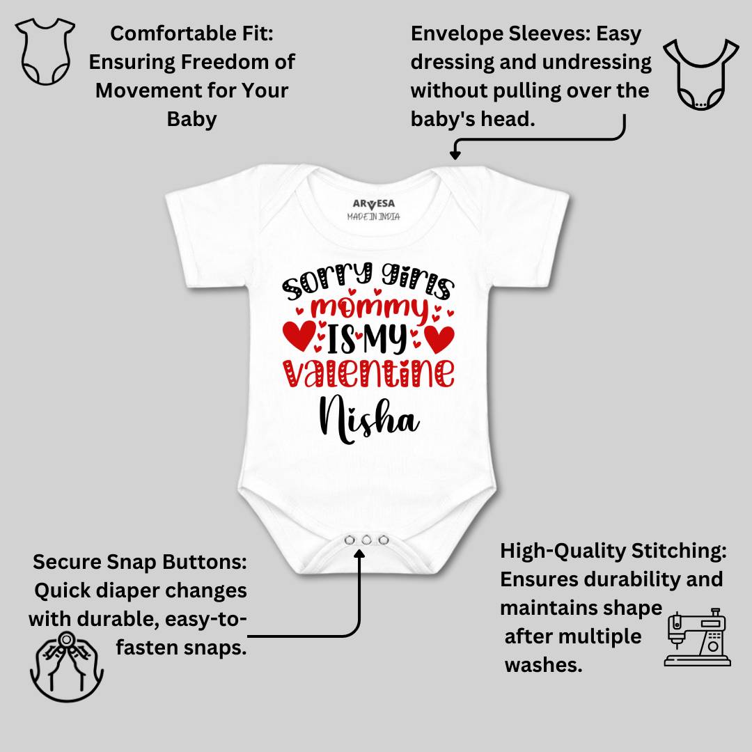 Arvesa Sorry Girls Mommy Is My Valenti  Baby Boy & Girl Dress