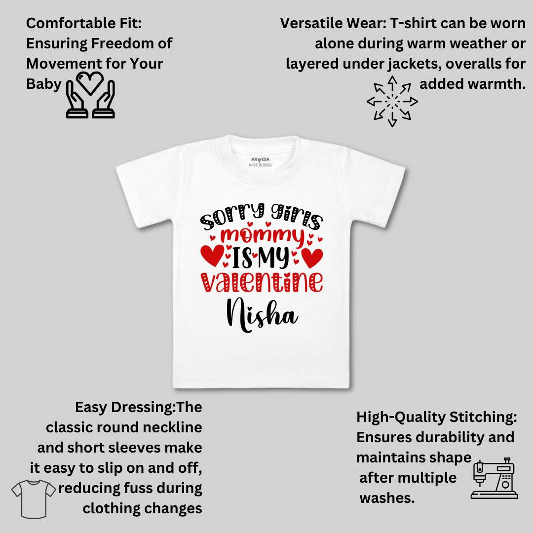 Arvesa Sorry Girls Mommy Is My Valenti  Baby Boy & Girl Dress