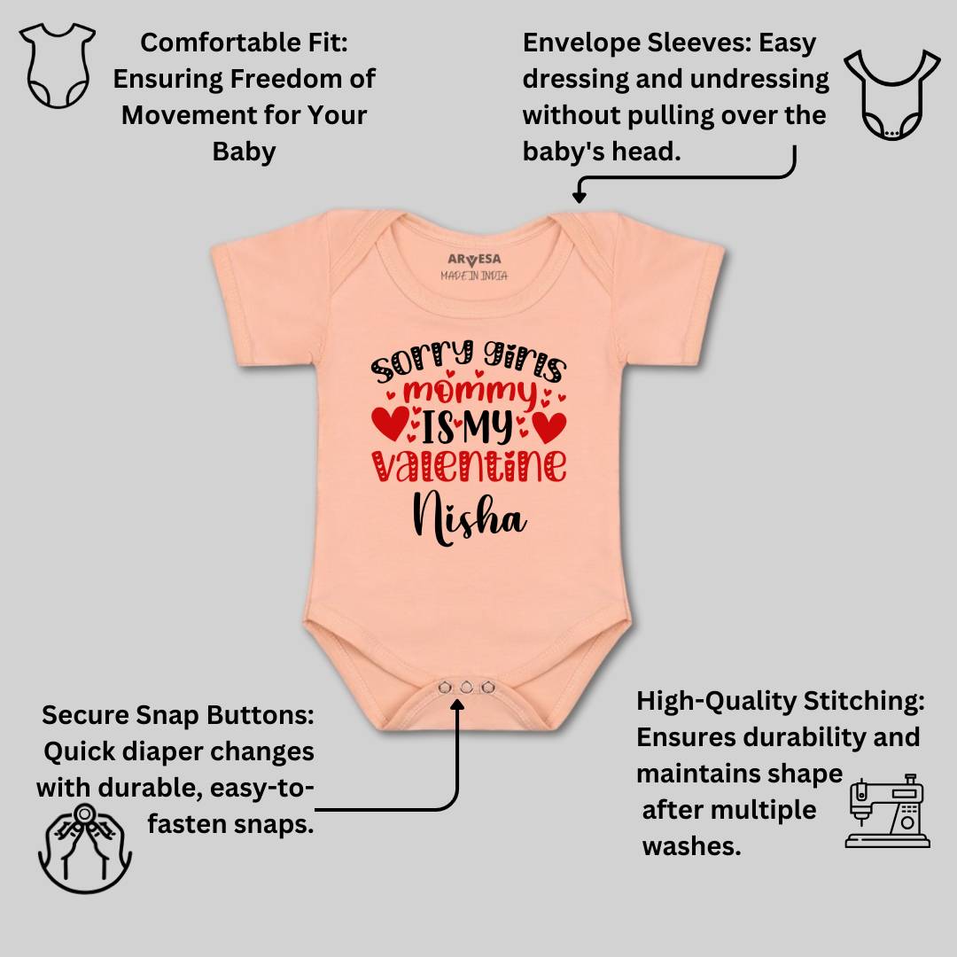Arvesa Sorry Girls Mommy Is My Valenti  Baby Boy & Girl Dress