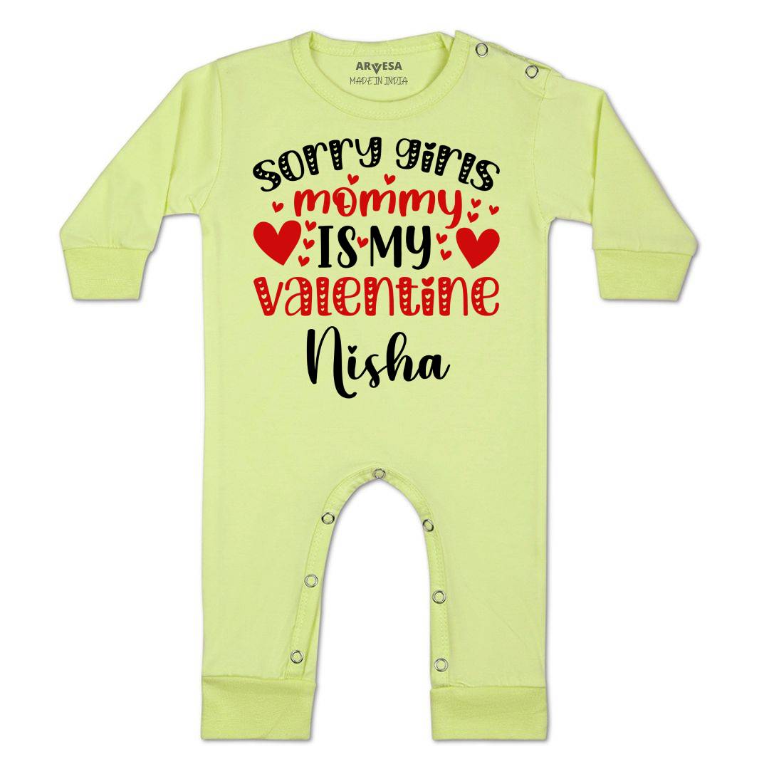 Arvesa Sorry Girls Mommy Is My Valenti  Baby Boy & Girl Dress