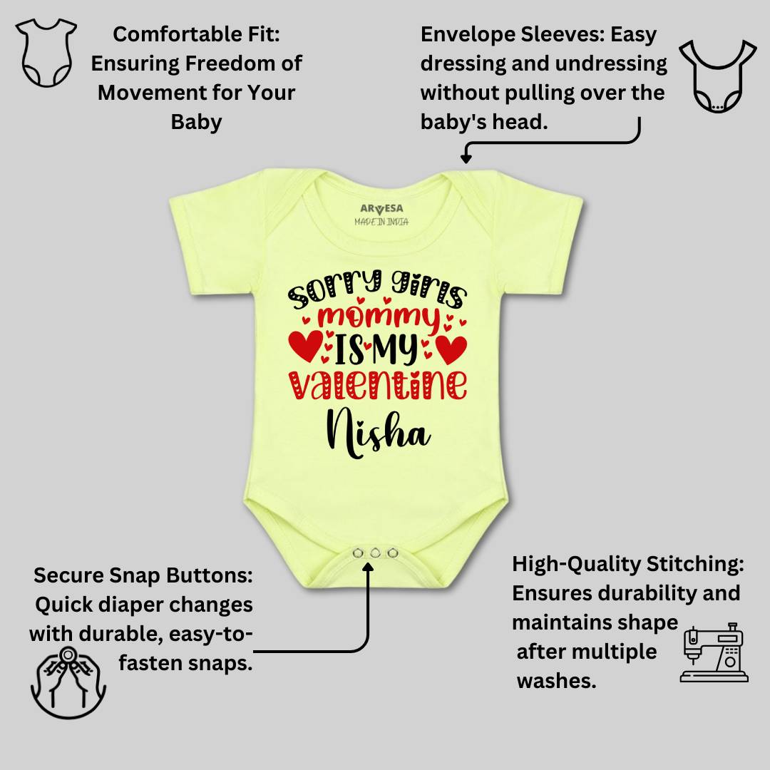 Arvesa Sorry Girls Mommy Is My Valenti  Baby Boy & Girl Dress