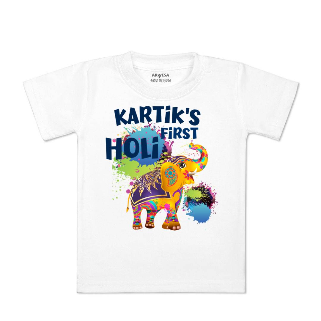 Arvesa My First Holi  Baby Boy & Girl Dress
