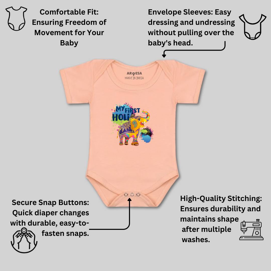 Arvesa Design-751 Holi My First Baby Boy and Baby Girl Dress .