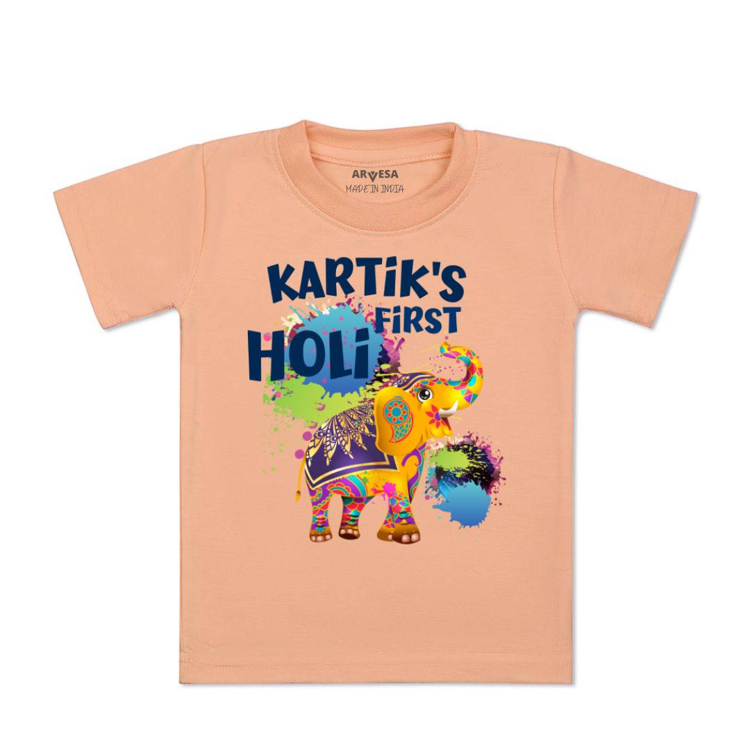 Arvesa My First Holi  Baby Boy & Girl Dress