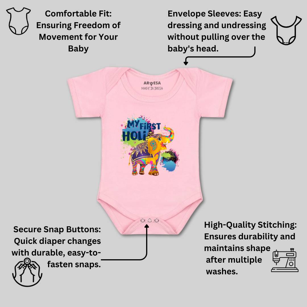 Arvesa Design-751 Holi My First Baby Boy and Baby Girl Dress .