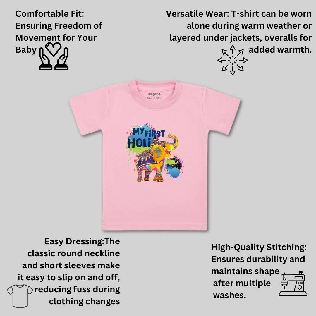 Arvesa Design-751 Holi My First Baby Boy and Baby Girl Dress .