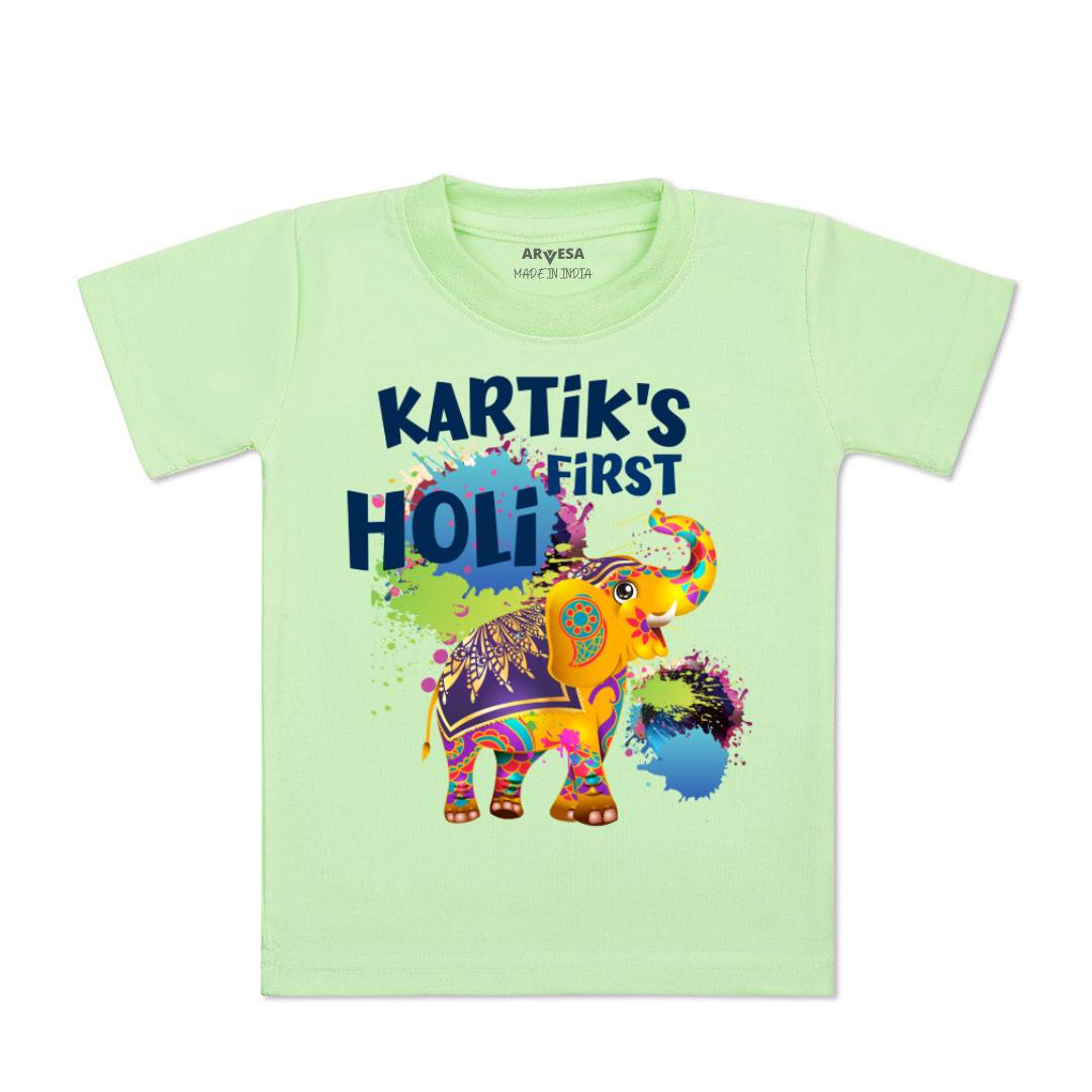 Arvesa My First Holi  Baby Boy & Girl Dress