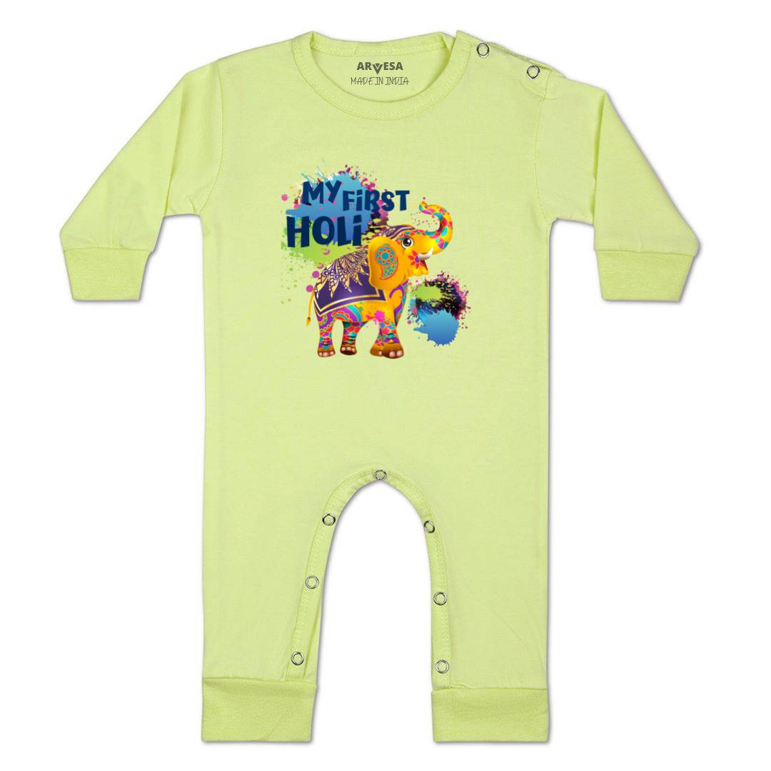 Arvesa Design-751 Holi My First Baby Boy and Baby Girl Dress .