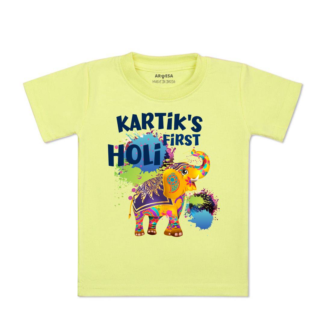 Arvesa My First Holi  Baby Boy & Girl Dress