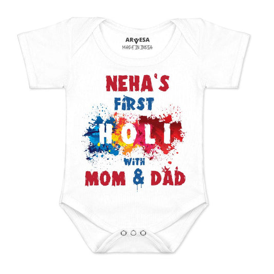 Arvesa My First Holi  Baby Boy & Girl Dress