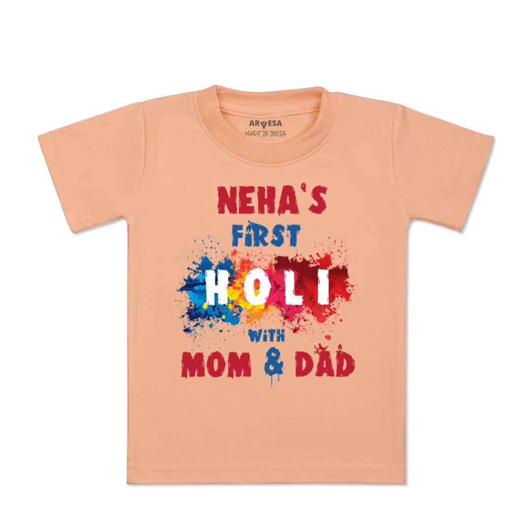 Arvesa My First Holi  Baby Boy & Girl Dress
