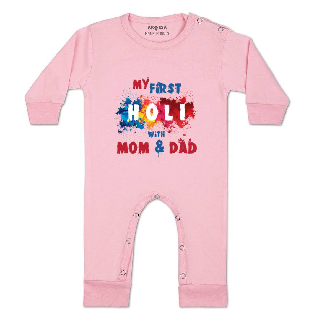 Arvesa Design-755 Holi My First Baby Boy and Baby Girl Dress .