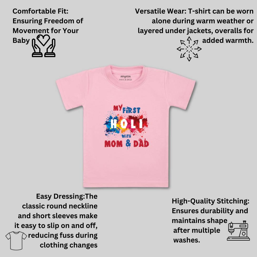 Arvesa Design-755 Holi My First Baby Boy and Baby Girl Dress .