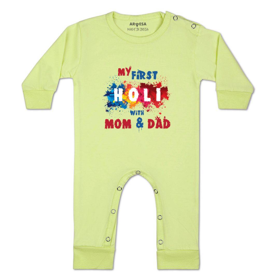 Arvesa Design-755 Holi My First Baby Boy and Baby Girl Dress .