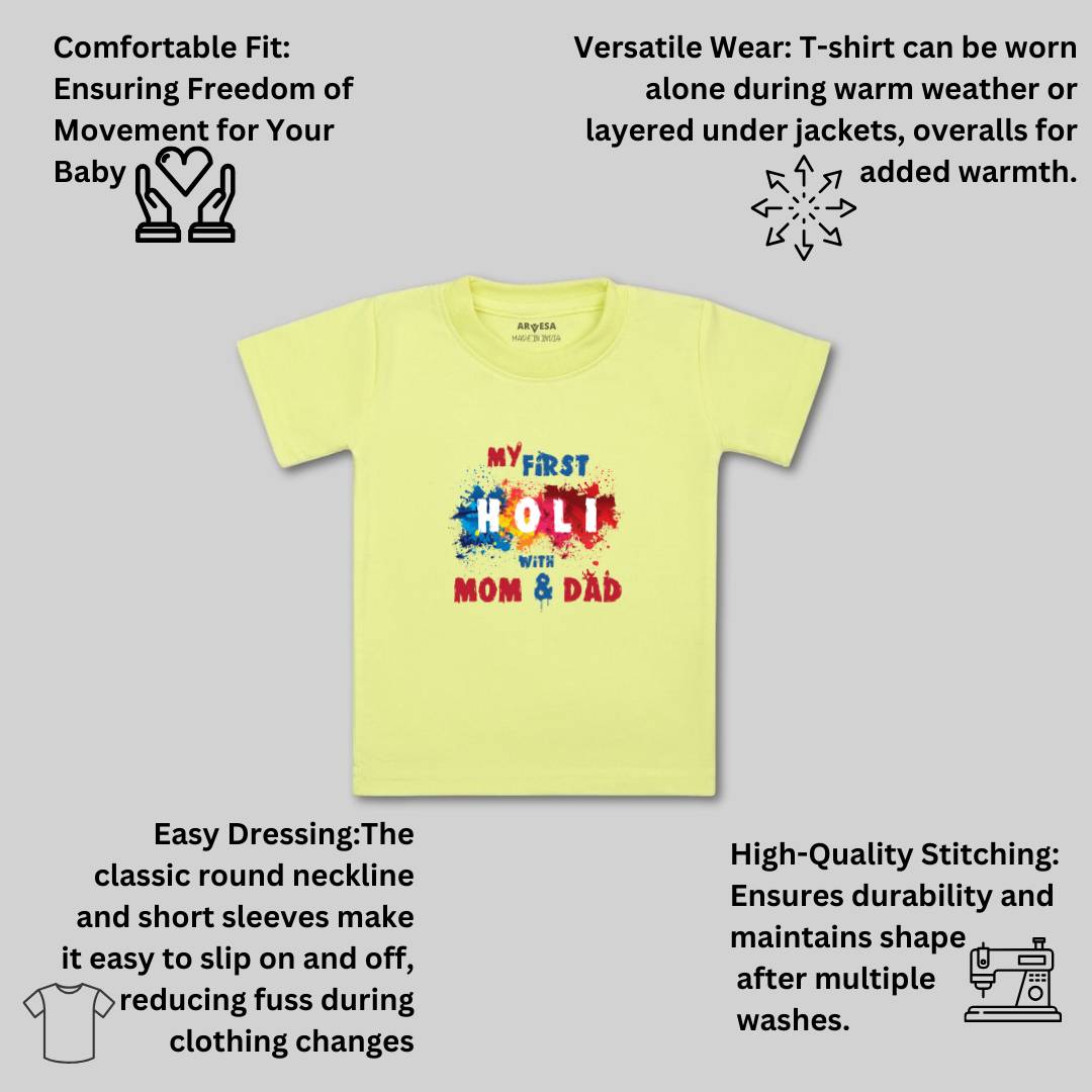 Arvesa Design-755 Holi My First Baby Boy and Baby Girl Dress .