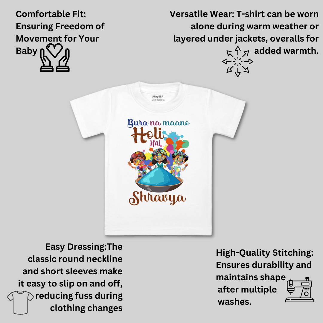 Arvesa Bura Na Mano Holi Hai  Baby Boy & Girl Dress