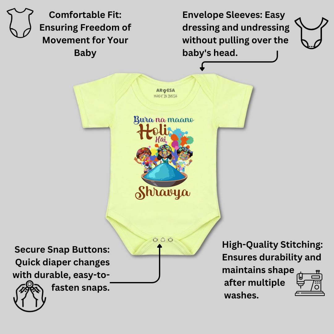 Arvesa Bura Na Mano Holi Hai  Baby Boy & Girl Dress