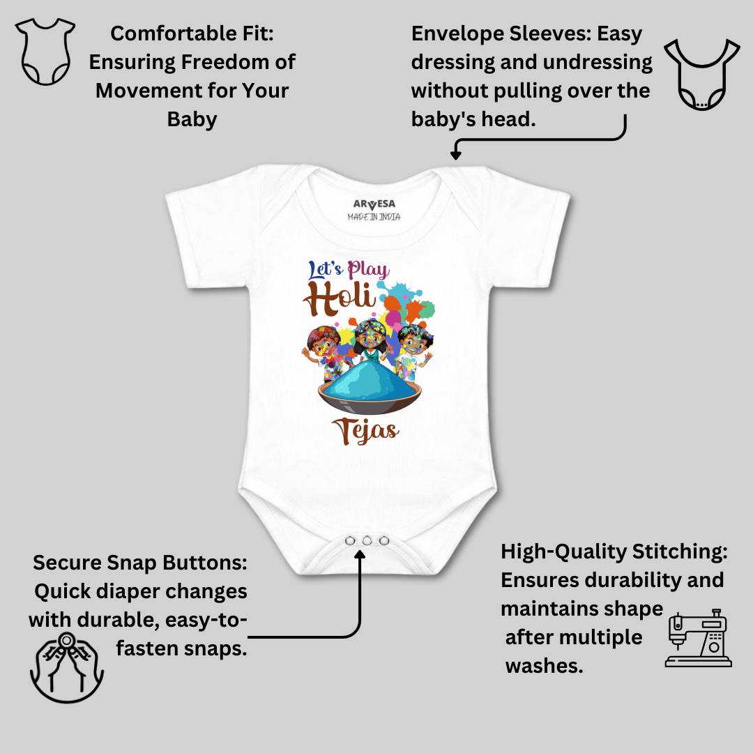 Arvesa Let'S Play Holi  Baby Boy & Girl Dress