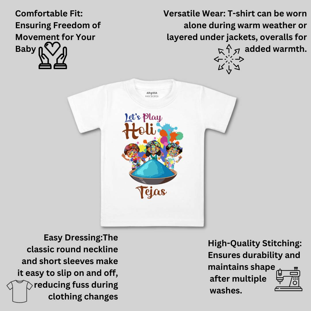 Arvesa Let'S Play Holi  Baby Boy & Girl Dress