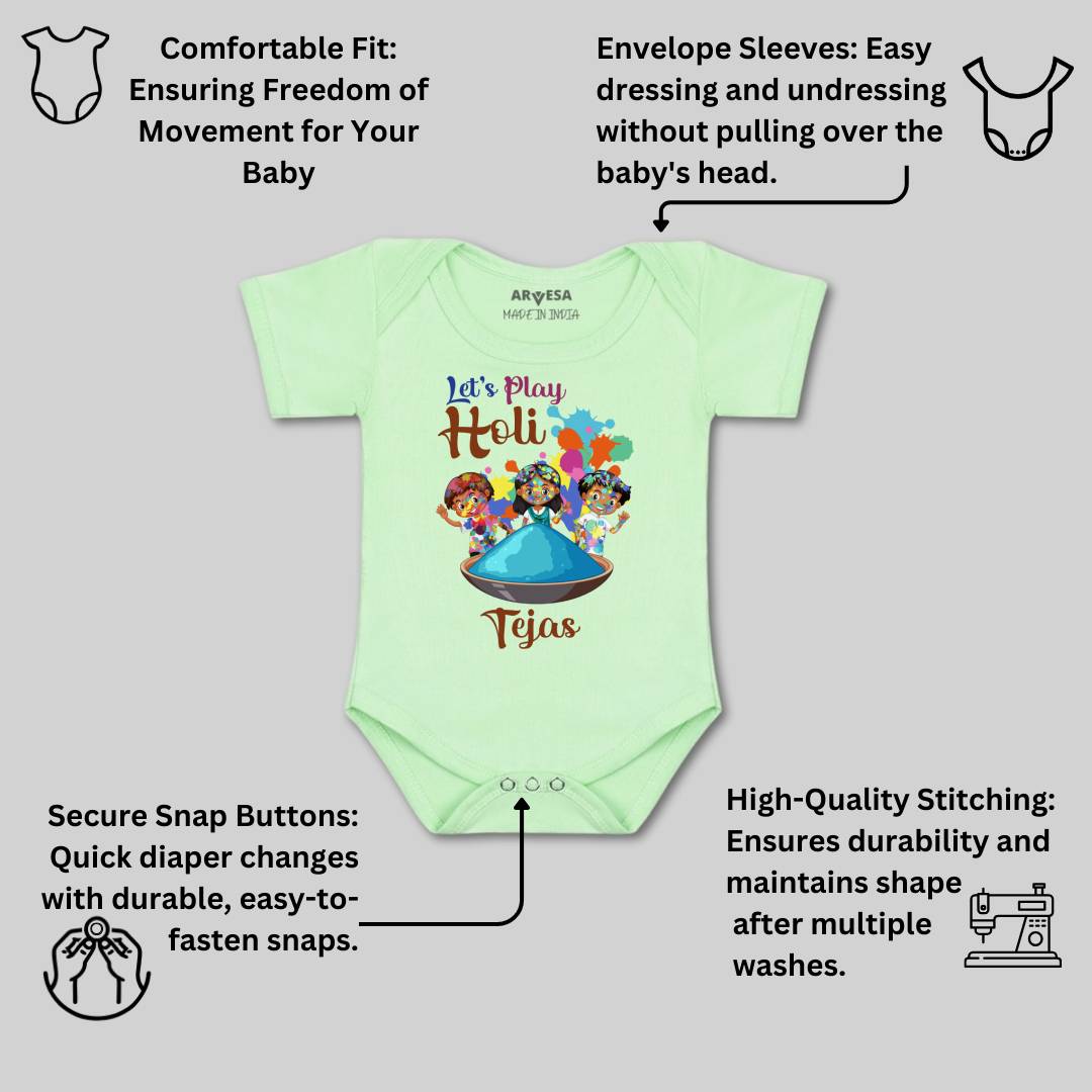 Arvesa Let'S Play Holi  Baby Boy & Girl Dress