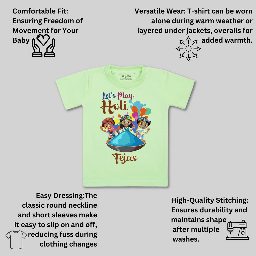 Arvesa Let'S Play Holi  Baby Boy & Girl Dress