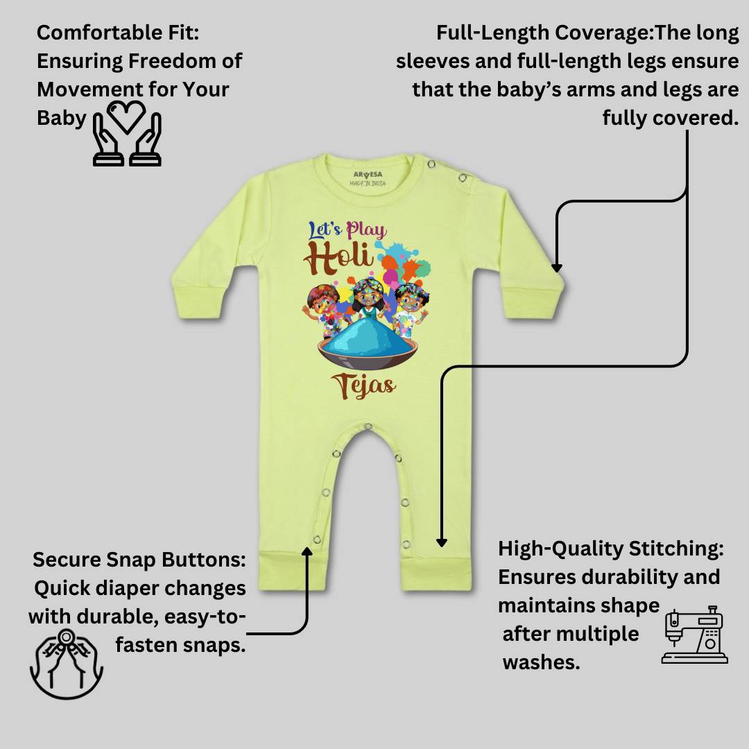 Arvesa Let'S Play Holi  Baby Boy & Girl Dress