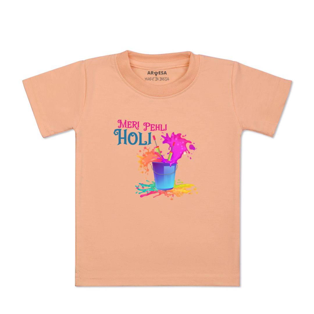 Arvesa Design-761 Holi My First Baby Boy and Baby Girl Dress .