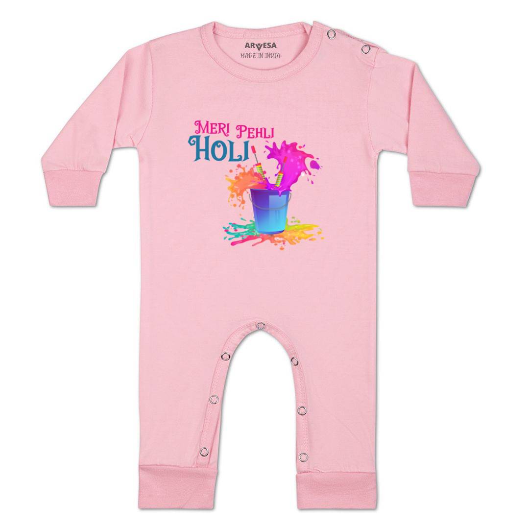 Arvesa Design-761 Holi My First Baby Boy and Baby Girl Dress .
