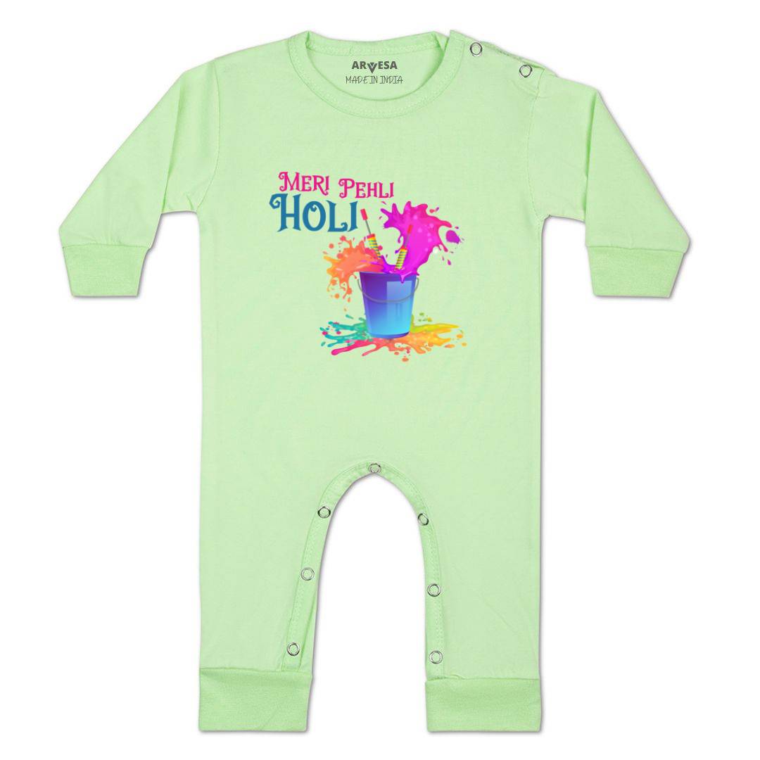 Arvesa Design-761 Holi My First Baby Boy and Baby Girl Dress .