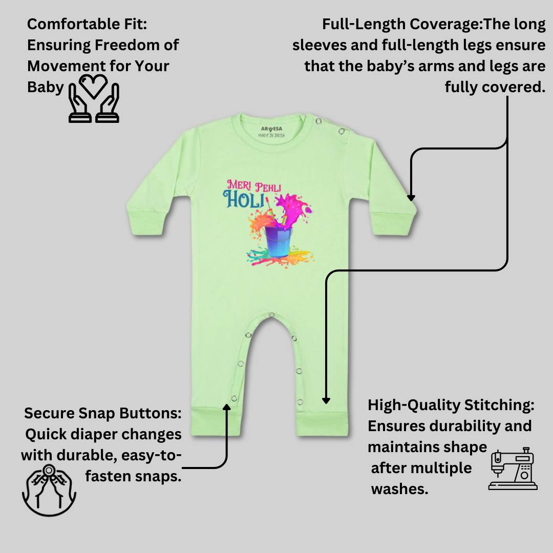 Arvesa Design-761 Holi My First Baby Boy and Baby Girl Dress .