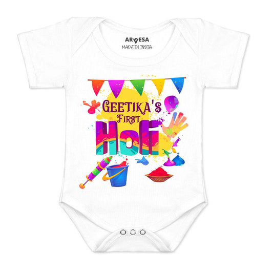 Arvesa My First Holi  Baby Boy & Girl Dress