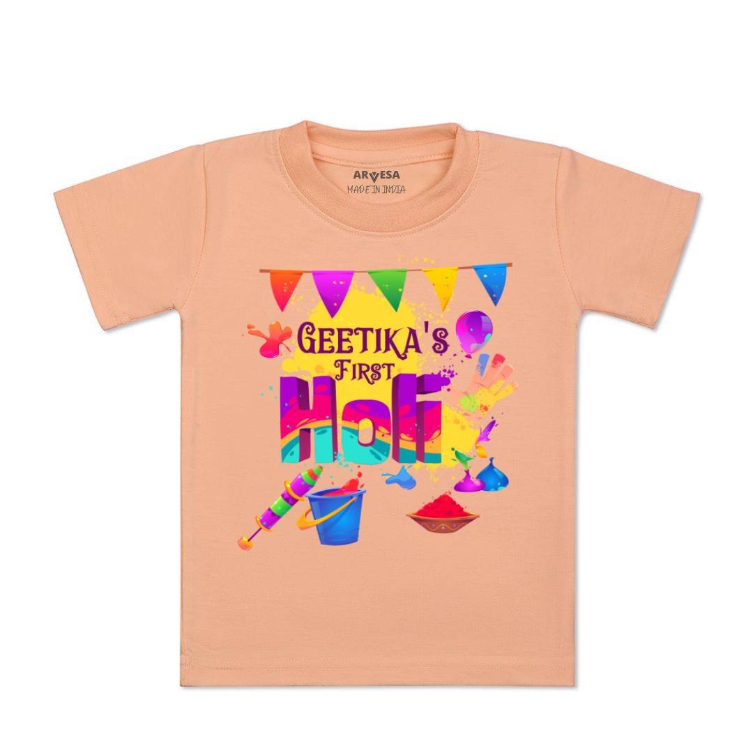 Arvesa My First Holi  Baby Boy & Girl Dress