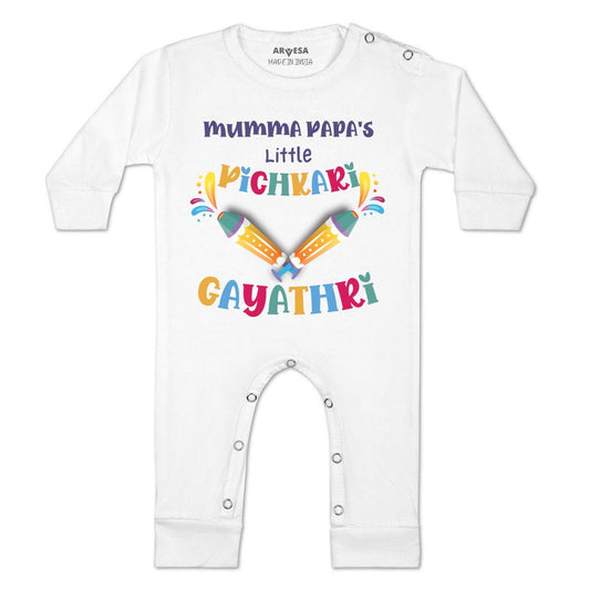 Arvesa Mummy Papa'S Little Pichkari  Baby Boy & Girl Dress