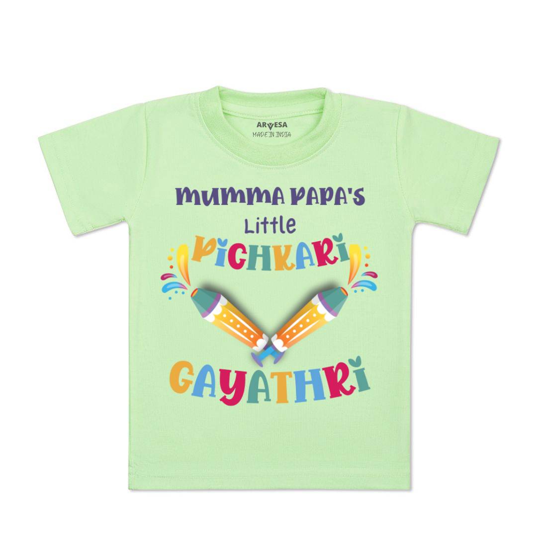 Arvesa Mummy Papa'S Little Pichkari  Baby Boy & Girl Dress