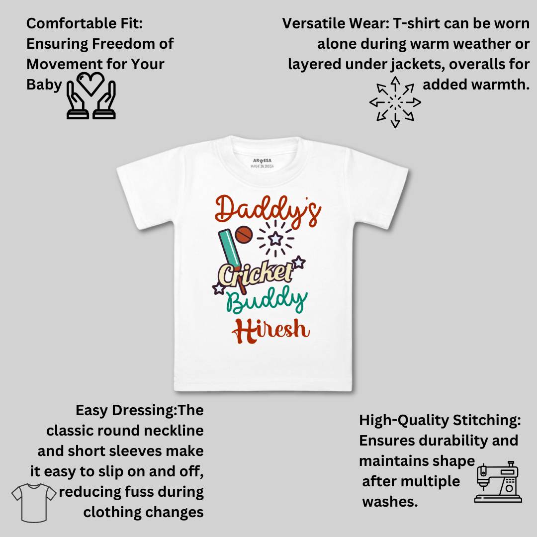 Arvesa Daddy Cricket Buddy Baby Boy & Girl Dress
