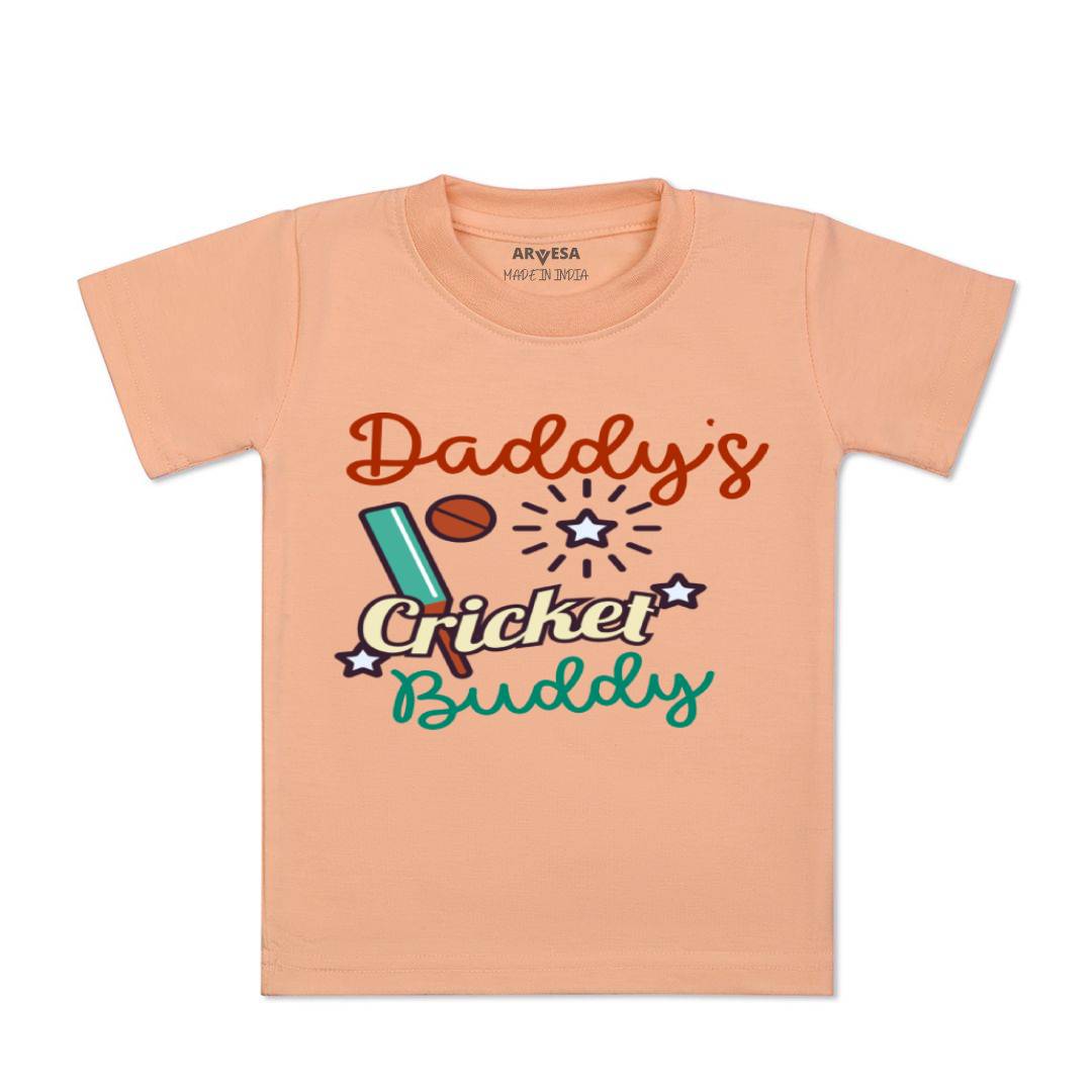 Arvesa Daddy Cricket Buddy Design-765 White 0-3 Months Jumpsuit for Baby Boy & Girl dress .
