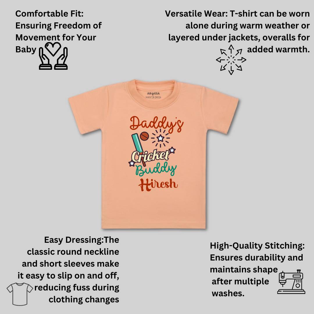 Arvesa Daddy Cricket Buddy Baby Boy & Girl Dress
