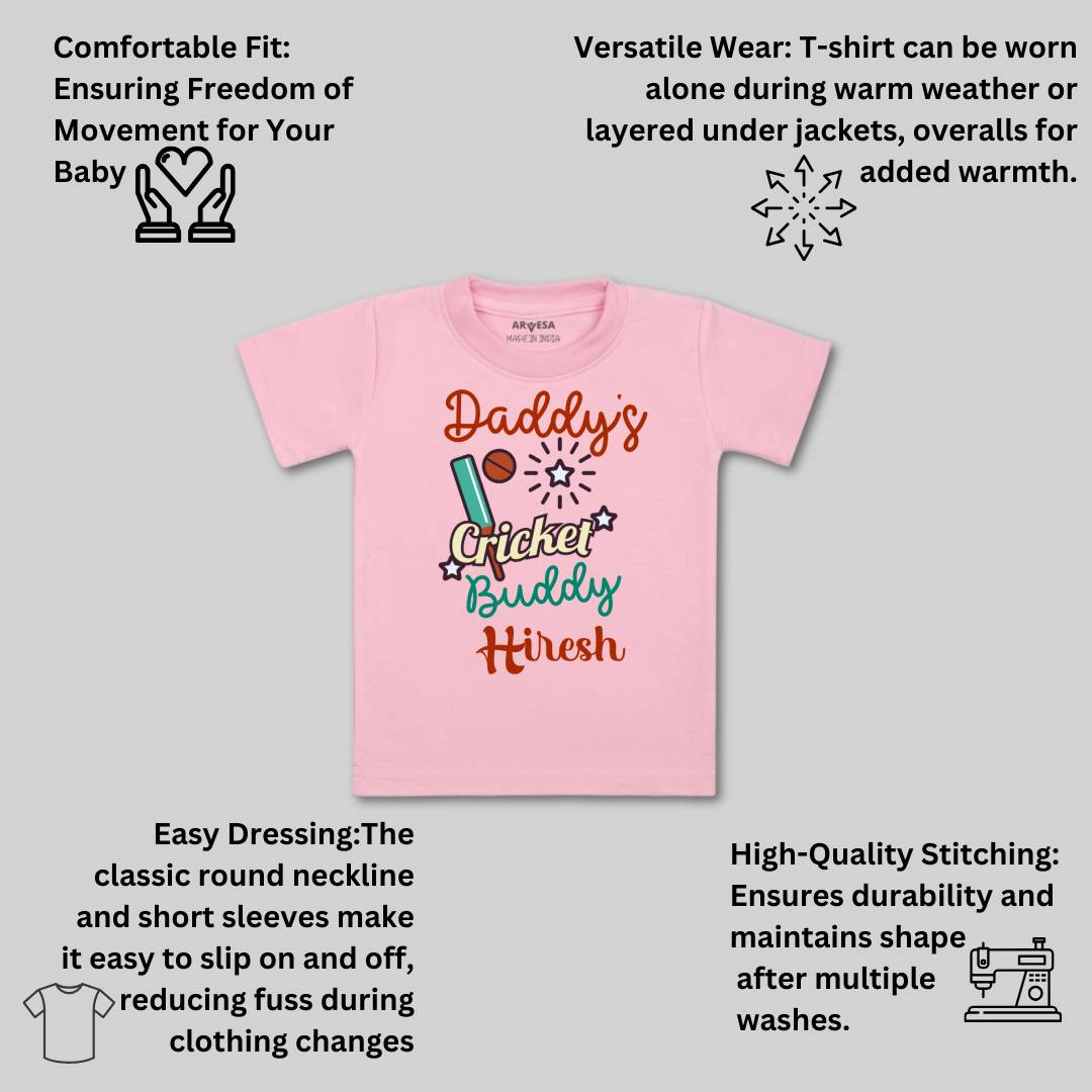 Arvesa Daddy Cricket Buddy Baby Boy & Girl Dress