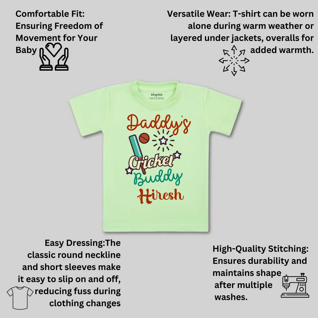 Arvesa Daddy Cricket Buddy Baby Boy & Girl Dress