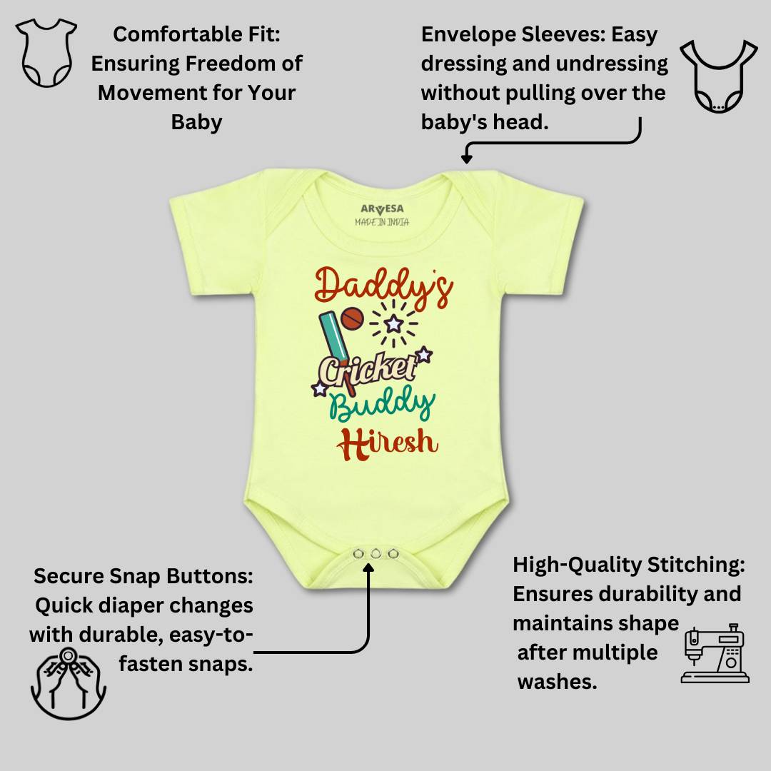 Arvesa Daddy Cricket Buddy Baby Boy & Girl Dress