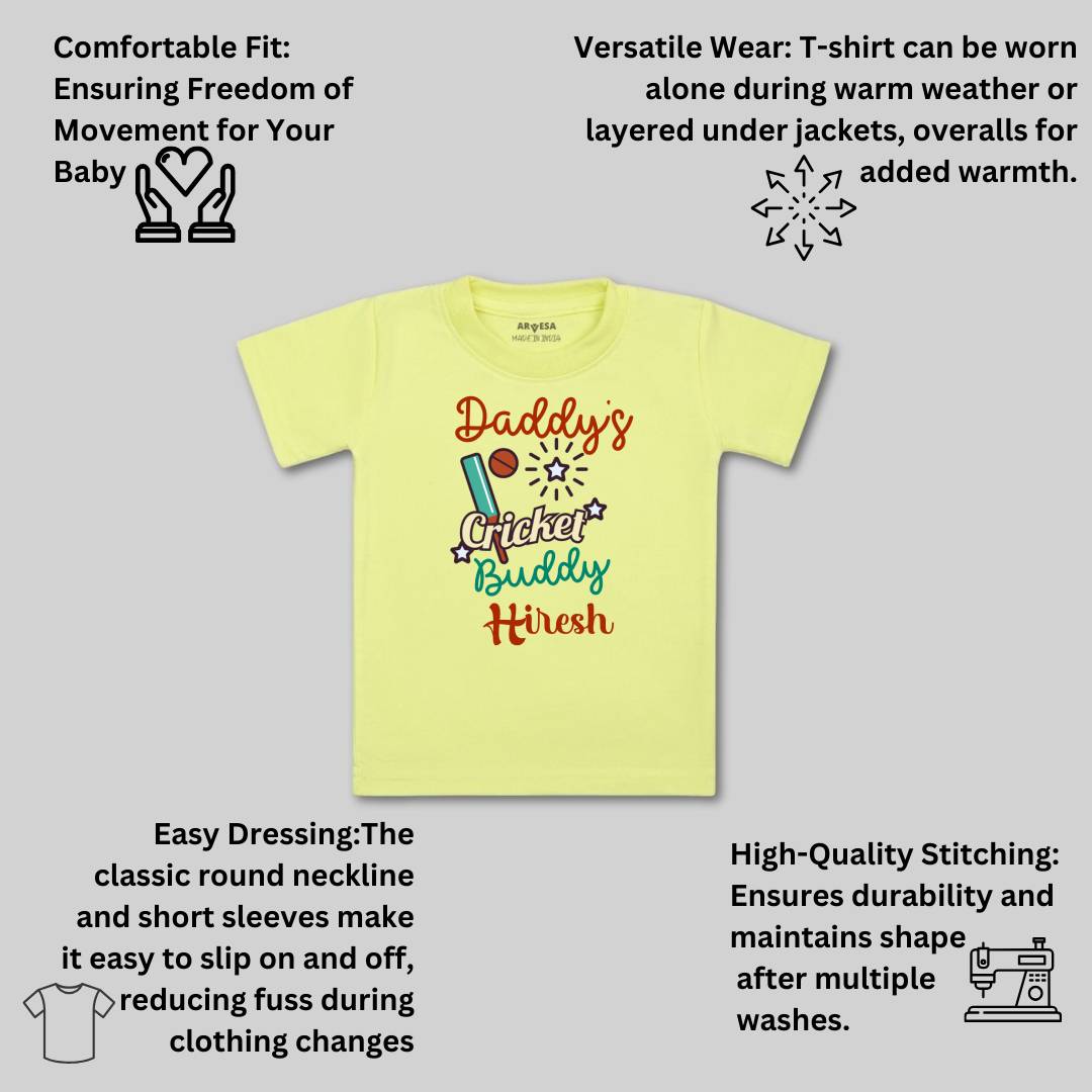 Arvesa Daddy Cricket Buddy Baby Boy & Girl Dress