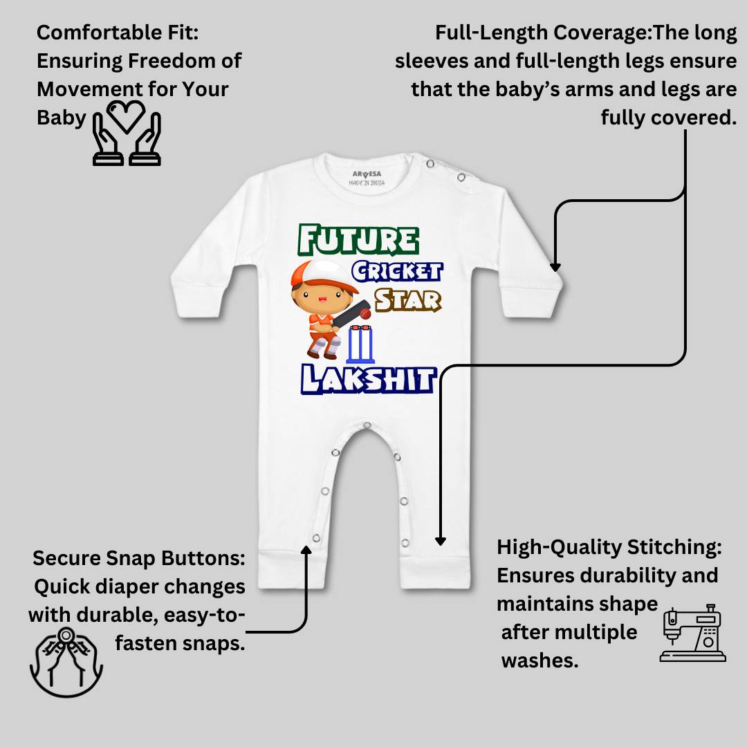 Arvesa Future Cricket Star Baby Boy & Girl Dress