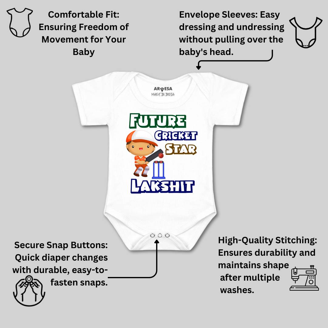 Arvesa Future Cricket Star Baby Boy & Girl Dress