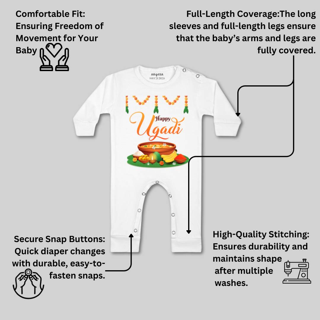 Arvesa Design-780 Ugadi My First Baby Boy and Baby Girl Dress .