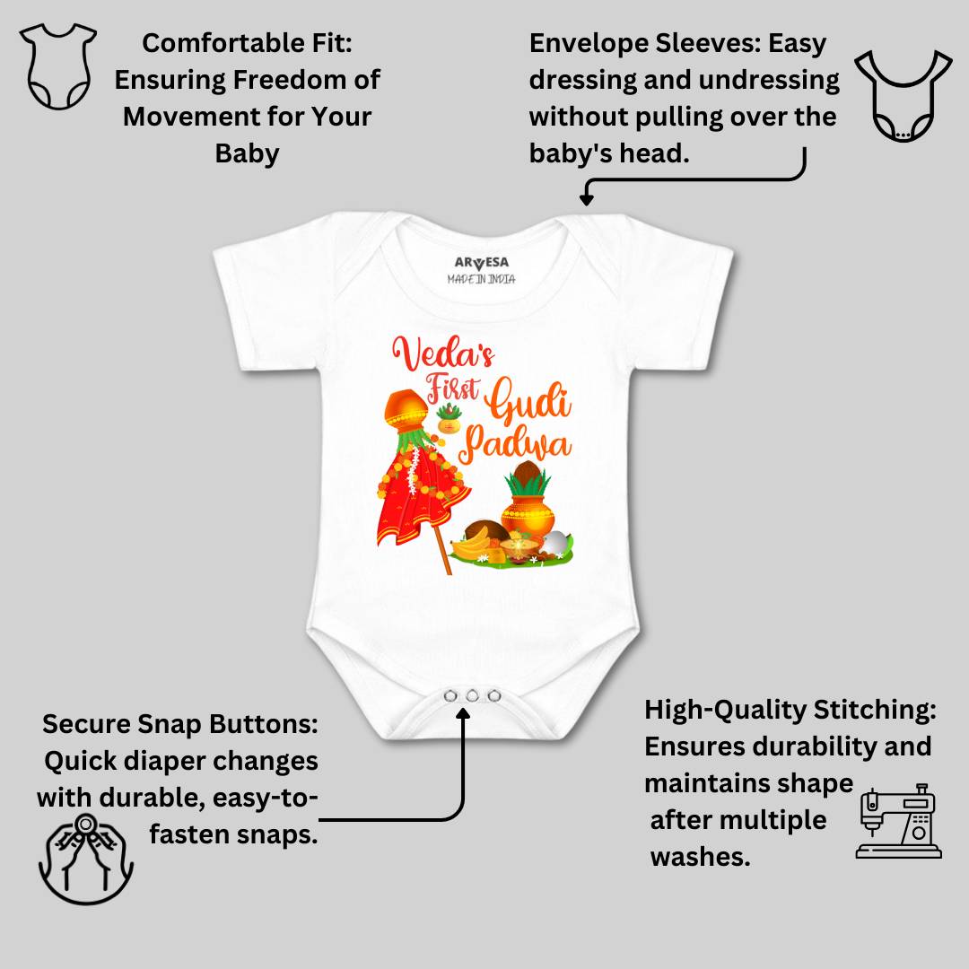Arvesa My First Gudi Padwa  Baby Boy & Girl Dress