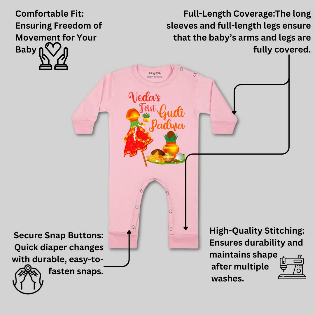 Arvesa My First Gudi Padwa  Baby Boy & Girl Dress