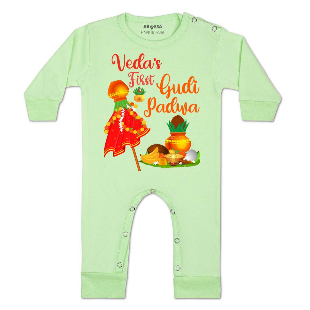 Arvesa My First Gudi Padwa  Baby Boy & Girl Dress