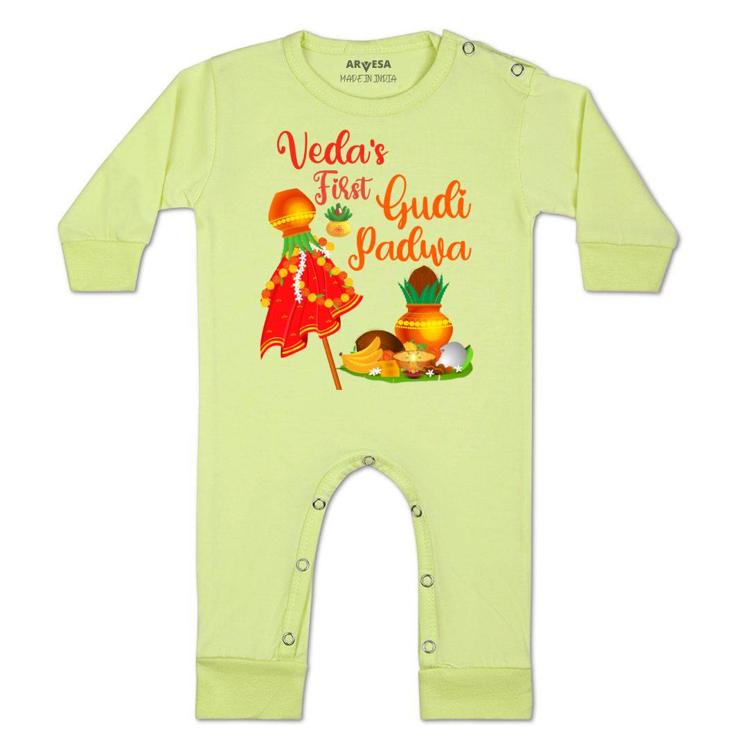 Arvesa My First Gudi Padwa  Baby Boy & Girl Dress