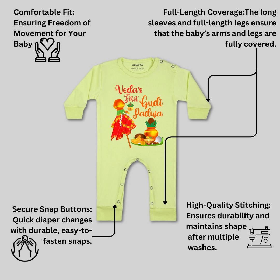 Arvesa My First Gudi Padwa  Baby Boy & Girl Dress