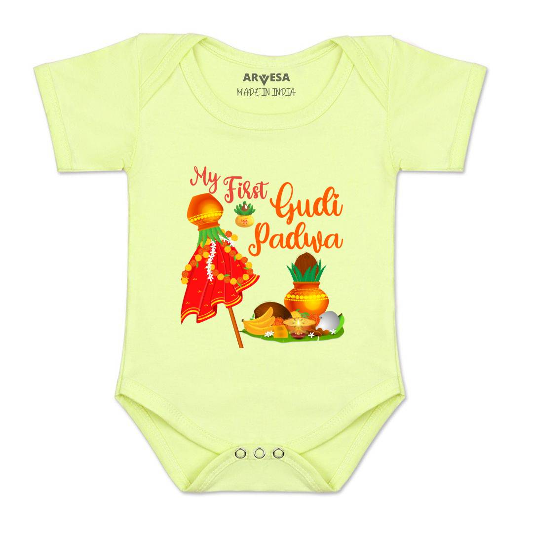 Arvesa Design-783 Gudi Padwa My First Baby Boy and Baby Girl Dress .